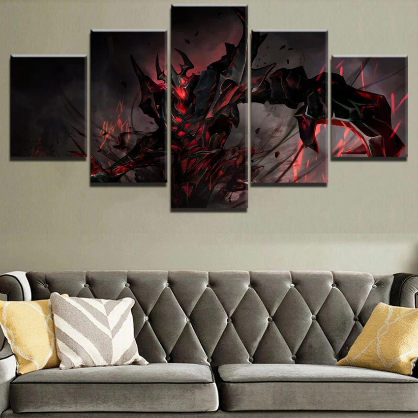 Набор для рисования DOTA 2 из 5 предметов холст на стену HD печать декоративная