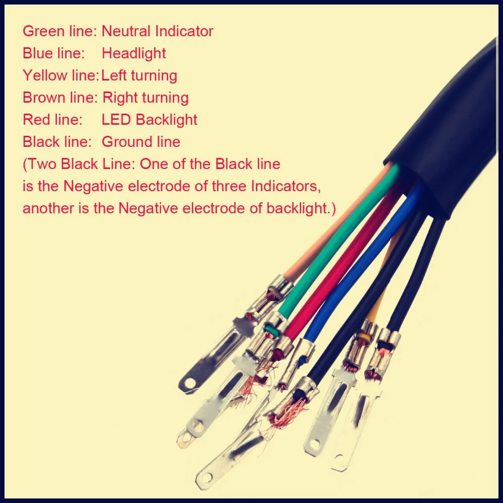 Бесплатная доставка Универсальный светодиодный мотоцикл двойной одометр