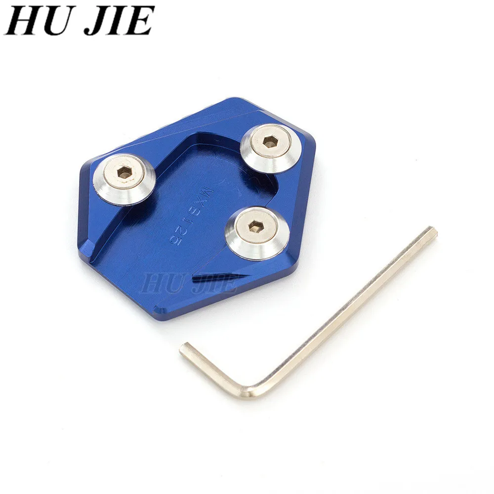 E CNC Алюминий мотоциклетная боковая подставка удлинитель подставки Plate площадку для Honda гром MSX125 MSX 125 - Цвет: E