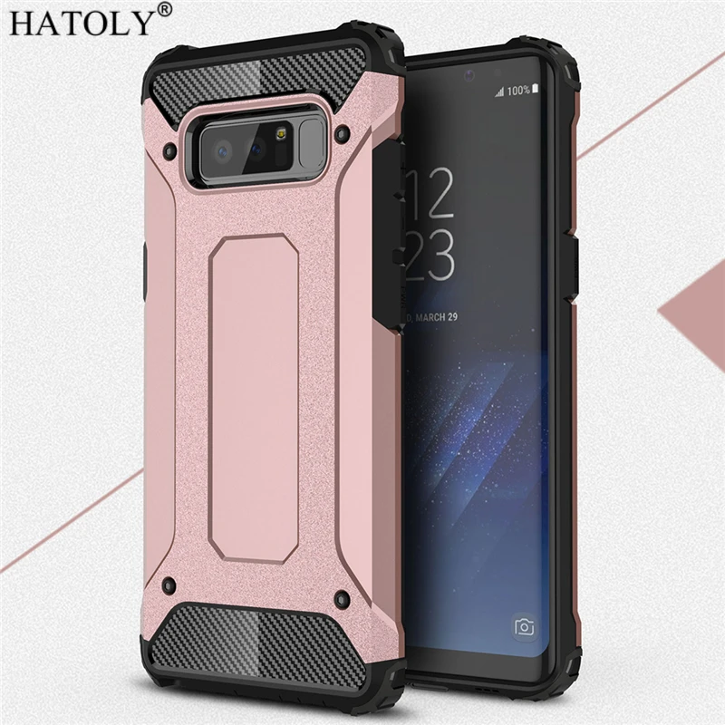 for cover samsung galaxy note 8 case anti knock rugged armor hard case for samsung note8 silicone rubber phone bumper cover n950 free global shipping