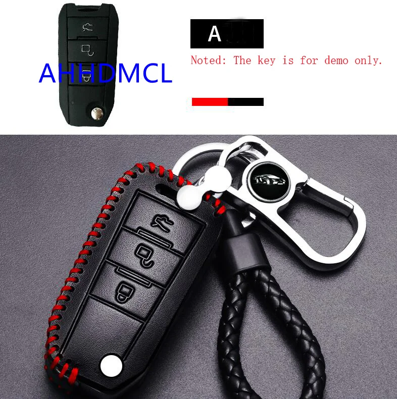 A model red color Автоматический автомобильный рычаг управления пульт дистанционного управления Футляр для ключей защитный рукав для Baic Senova X25 X35 X55 X65 D50 для Чанхэ Q25 Q35 A6 - Название цвета: A model red color