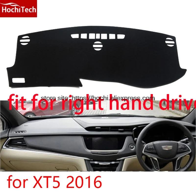 

Для Cadillac XT5 2016 коврик для приборной панели с правым приводом защитная накладка черный красный автомобильный Стайлинг интерьер ремонт накле...