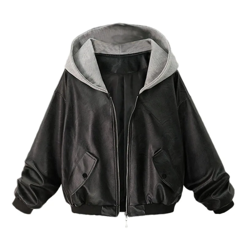 Новинка весна осень 2018 костюм с узором Wish куртка Easy Jacket кожаная одежда Свободное