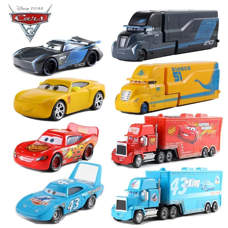 Disney Pixar машина майка гонщик грузовик Kingdom 95th Cyclone McQueen 1:55 литая модель из