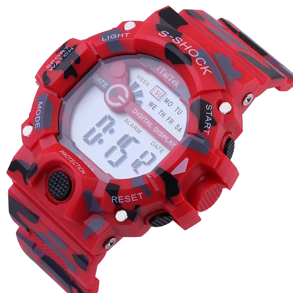 

Itaitek Fashion Sports Brand Student Digital Watch Multifunctional Sports Digital Electronic Camouflage Waterproof Boys Watch
