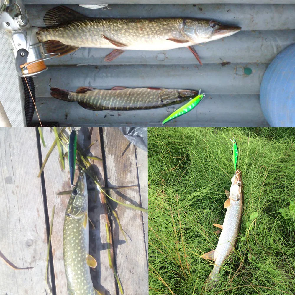 SEALURER Hot Color 140mm 23g Fishing Lure Float Jerkbait Hard Bait Dive 1.5m Bass Wobblers 3 Hooks Minnow