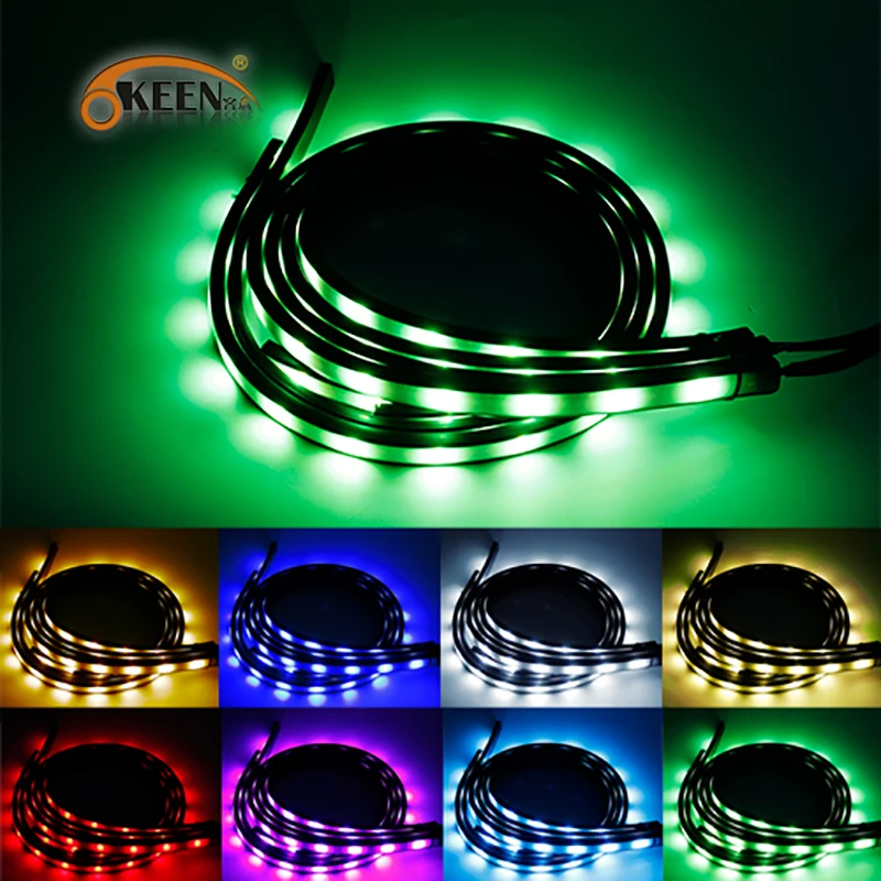 Светодиодная лента OKEEN RGB 5050 4 шт. водонепроницаемая трубка с системой нижнего