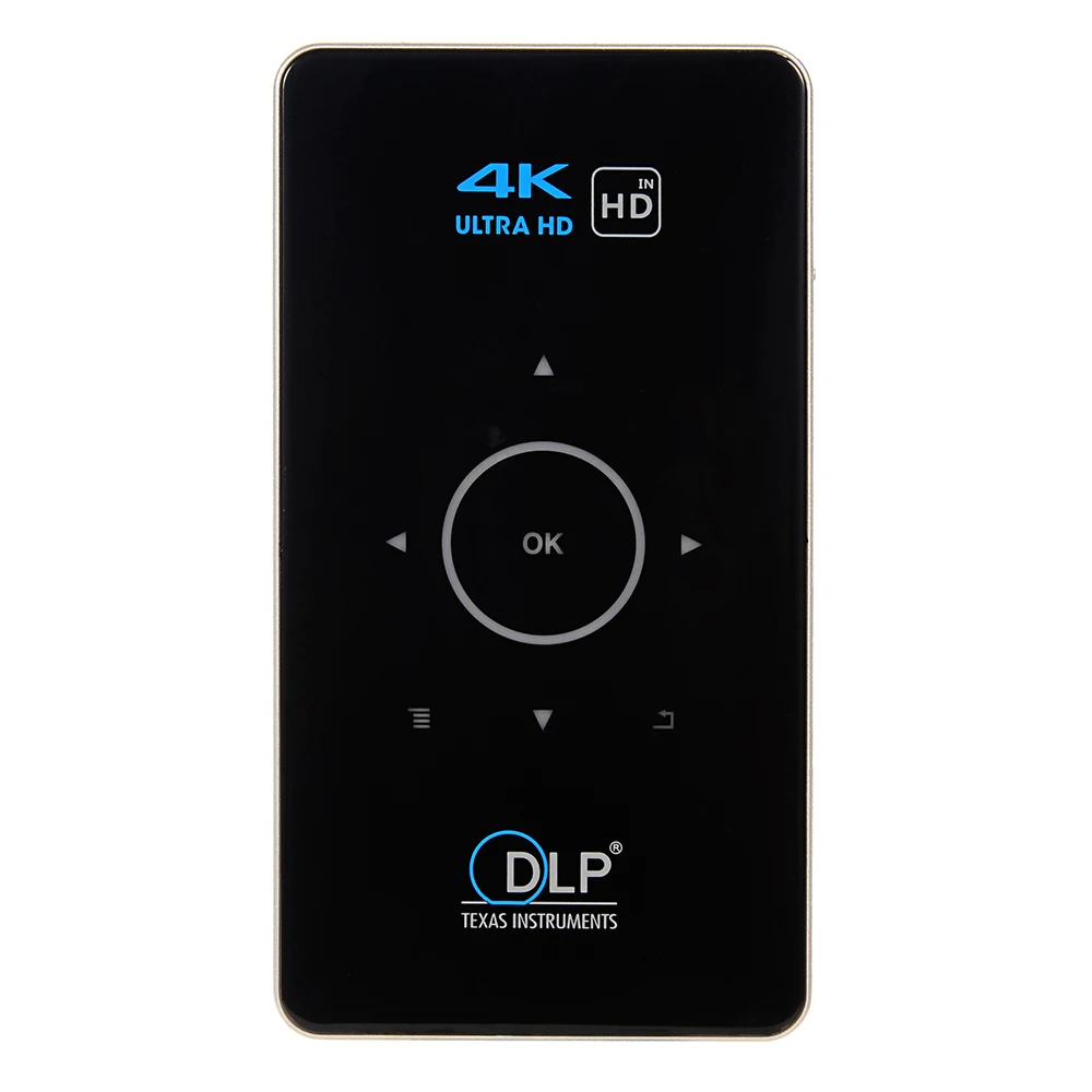 Проектор 4k dlp mini C6 проектор 2 ГБ/16 Гб 50 люмен Android 6,0 Amlogic S905x четырехъядерный двухдиапазонный wifi