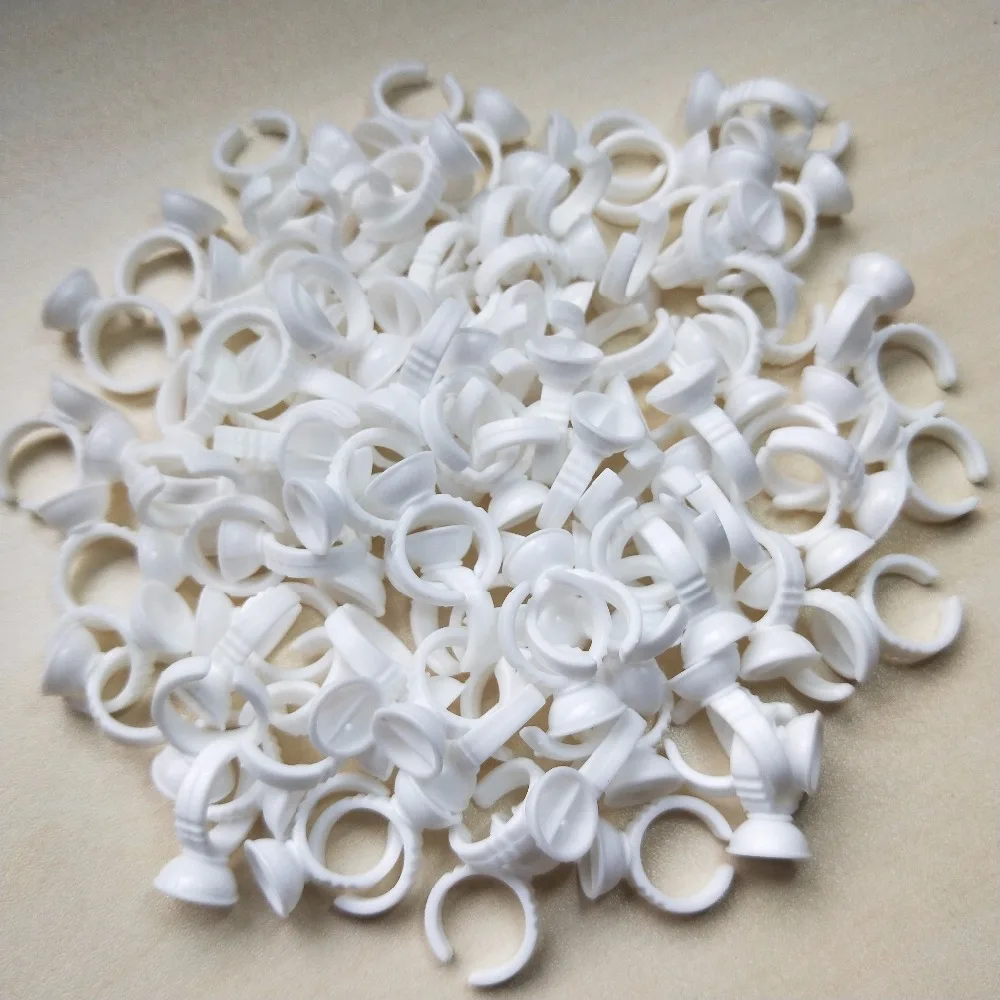 

500pcs Small Size Seperated Plastic Tattoo Ink Rings / Eyebow/lip Pigment Holders /Cups Tattoo Accessories