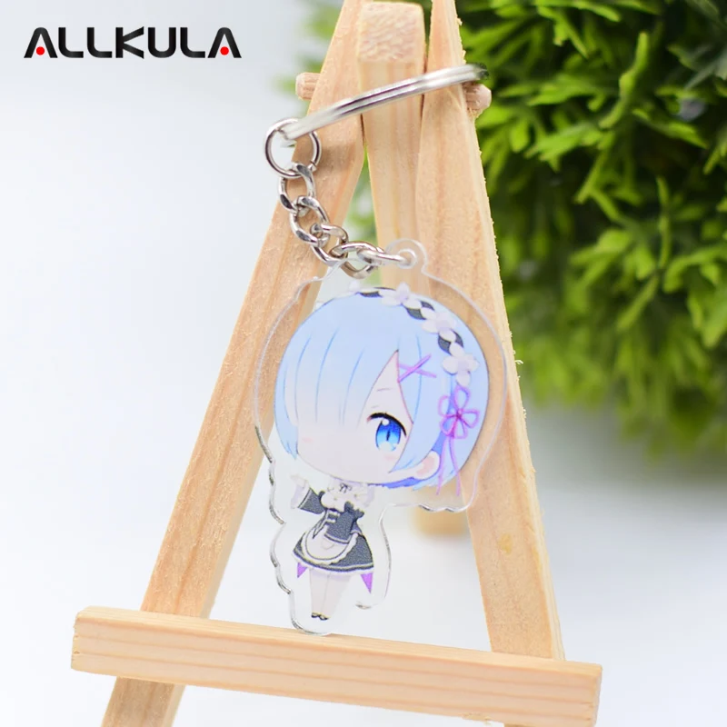RE Zero фигурка брелок двухсторонний Ram Rem фильм ТВ периферийные устройства милый