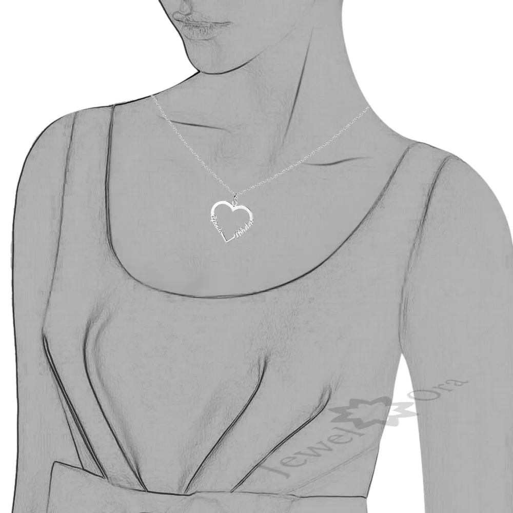 Ожерелье из серебра в форме сердца 3 цвета|925 sterling silver heart|silver 925 heartheart |