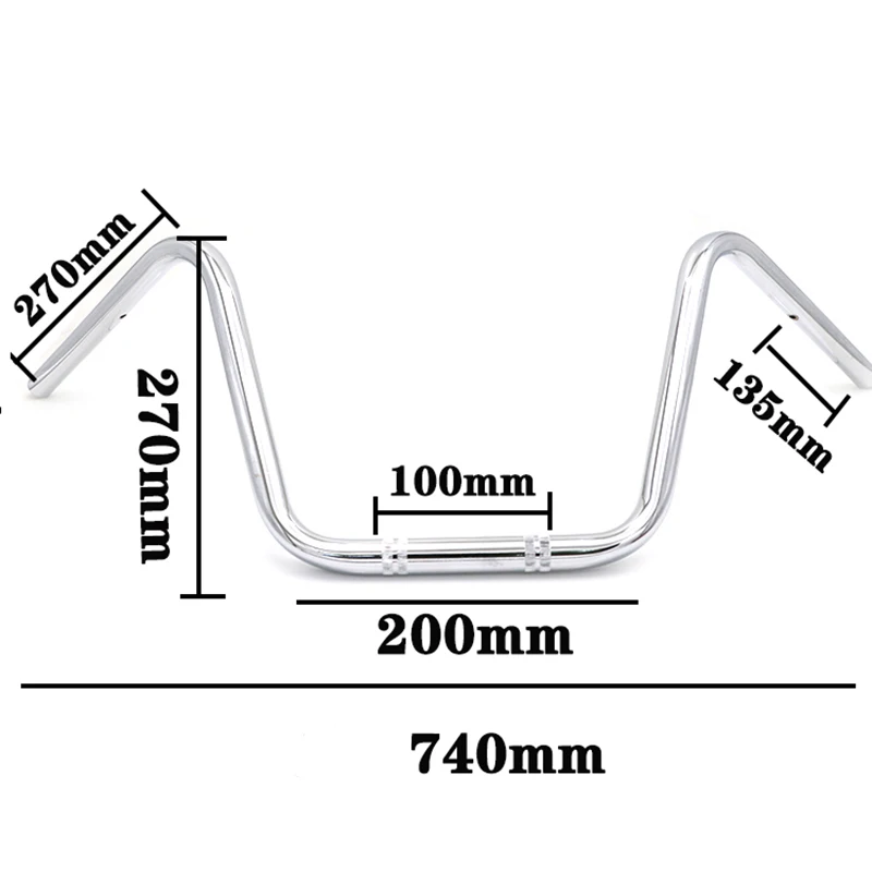 25 мм руль мотоцикла для Harley XL883/1200X48 мотоцикл ретро руль скутер ремонт ручка бар двигатель Классический Руль