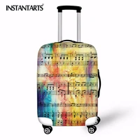 instantarts rainbow sheet music pattern travel suitcase protective cover bags luggage protect covers for 18 30inch trunk case