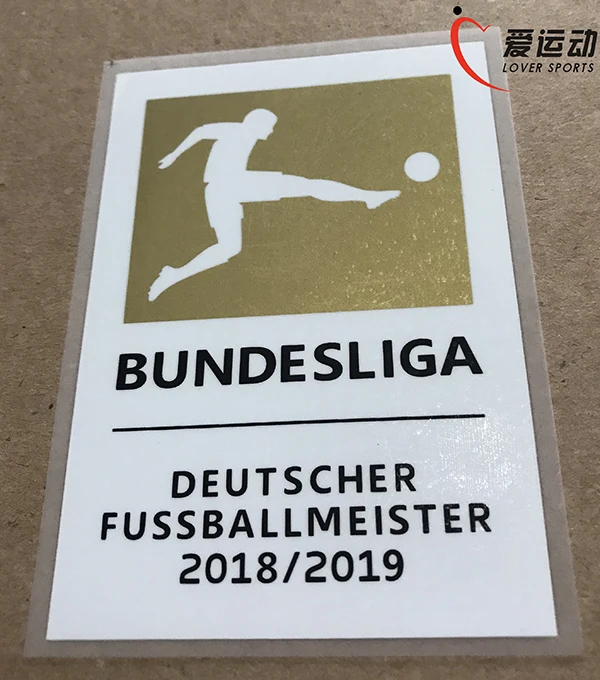 2019-20 бандеслига Чемпион патч + спонсор 2018-2019 DEUTSCHER fussbalmeister 2018/2019 левый | Дом и сад