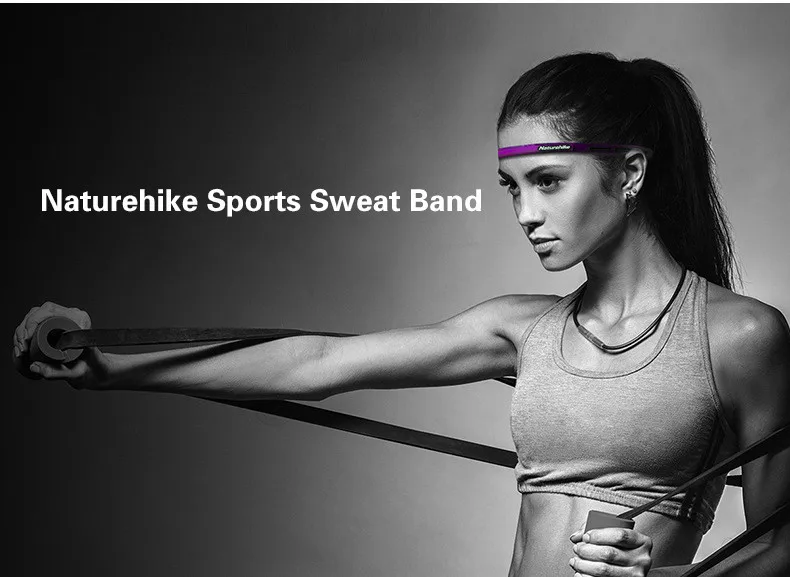 Naturehike спортивный Спортивный Браслет Противоскользящий Sweatband дышащий высококачественный силиконовый головной убор Баскетбол Йога Бег Туризм Спорт