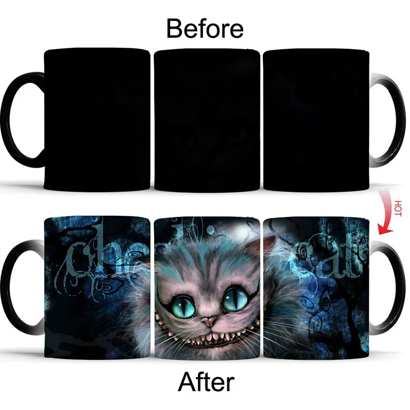 1Pcs Mug Color Change Ceramic Coffee Mug and Cup Heat Reveal Magic Mugs Color Change Fashion Gift for Your Friends Drop Shipping - Цвет: 38