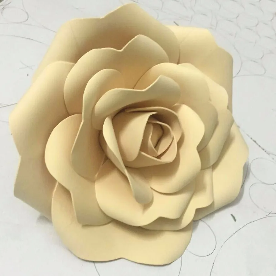 Ручной работы, 20 см, 3D пенопласт, вечерние, рождественские, свадебные украшения, большие искусственные бумажные цветы, вечерние, бумажные, для съемки цветов, реквизит