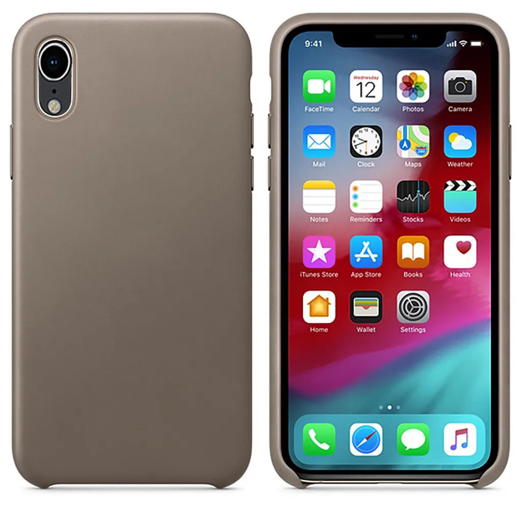 Кожаный чехол на заднюю панель, Роскошный чехол для Apple IPhone XR, 6,1 дюймов, тонкий и гладкий Чехол для телефона, Чехлы, Прямая поставка, Nov.24