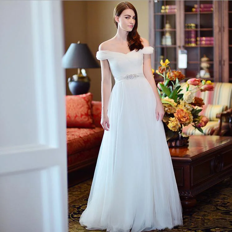 Свадебные платья - железнодорожной линии милая бисером лиф весна лето свадебные