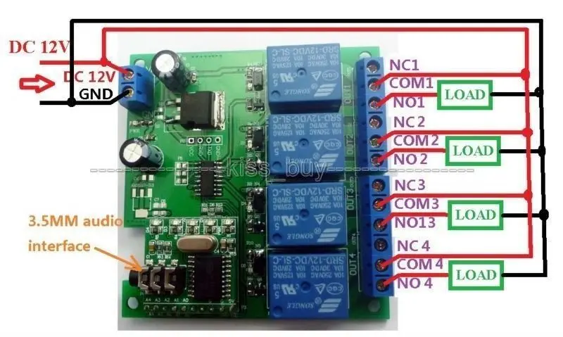 DC 12V 4CH DTMF Реле MT8870 телефона декодер голоса дистанционного Управление Выключатель