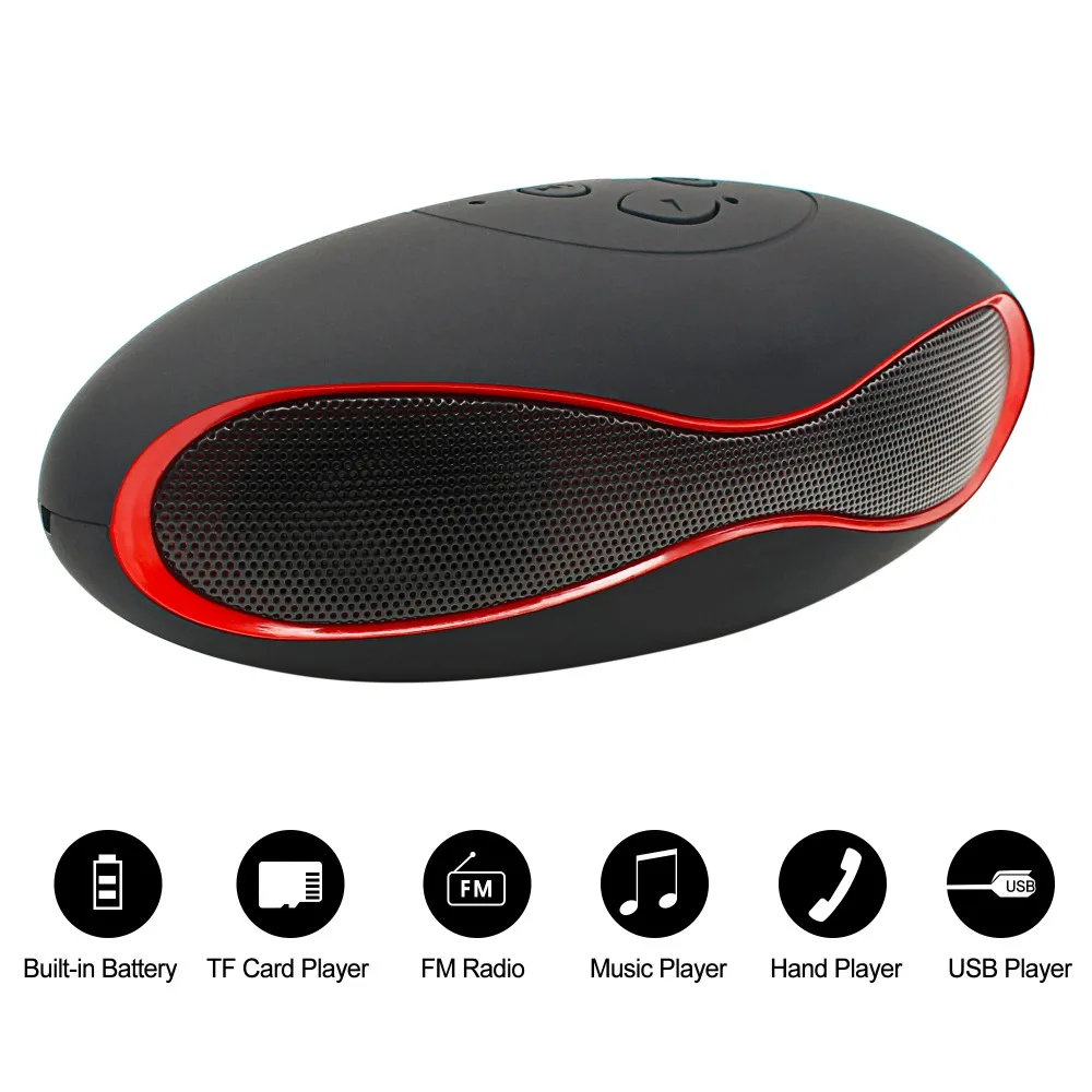 Svpro Регби BT Динамик громкой связи вызовов мини Портативный Беспроводной bluetooth fm