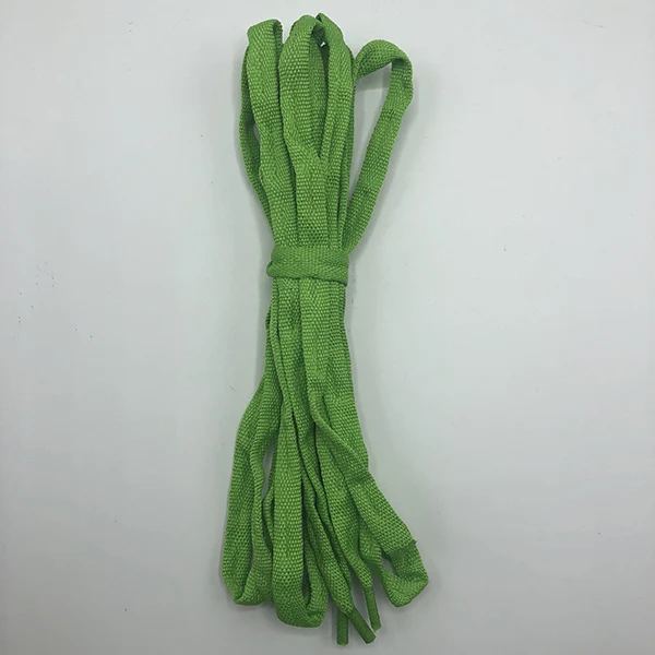 Green Шнурки для коньков 180 см длина качественные хлопковые волокна износостойкие 9 цветов подходят для полетов роликовые хоккейные коньки - Цвет: Green