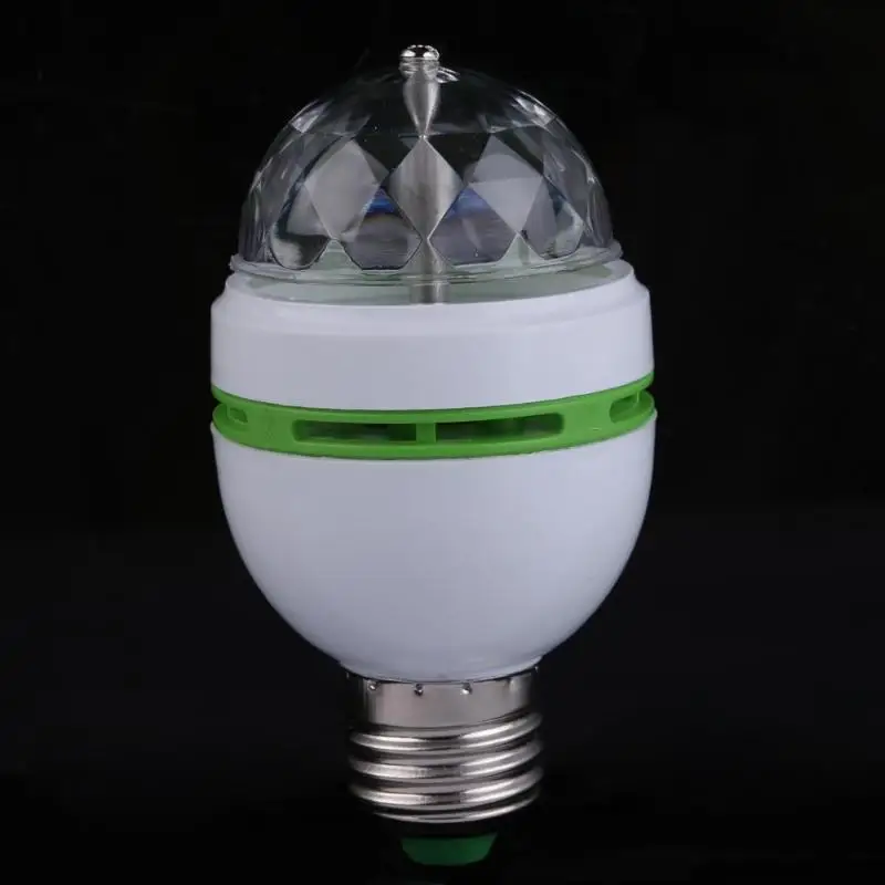 E27 3 Вт Авто Roating RGB светодиодный светильник вечерние лампы дискотека Профессиональный светодиодный светильник ing лампа KTV музыка неоновый светильник