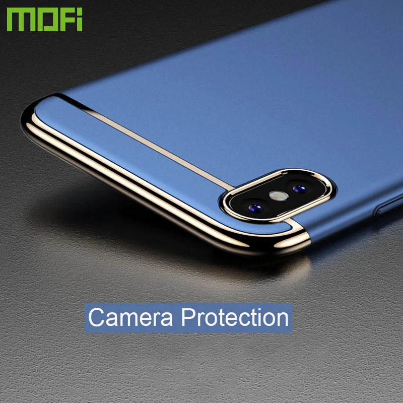 Для iphone х чехол MOFI оригинальный 3 in1 матовый противоударный покрытие металла