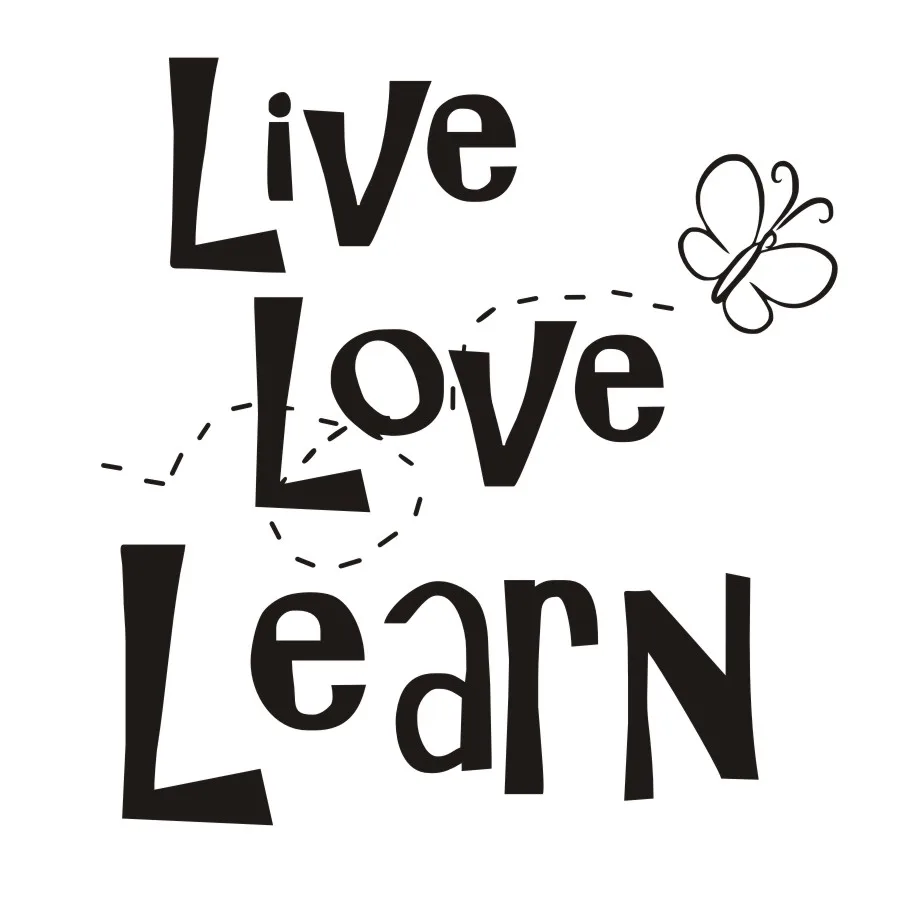 Отличительные наклейки на стену с цитатой Live Love Learn Life Art настенная виниловая