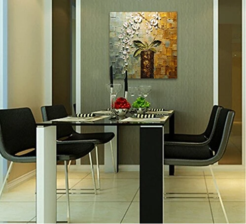 Красота жизни 100% Ручная роспись современный холст настенное Искусство Цветочные