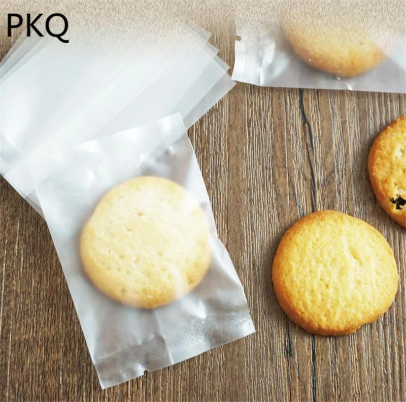 100 шт. матовый пластиковый пакет для бисквита/Mooncake стандартный с отрывным вырезом