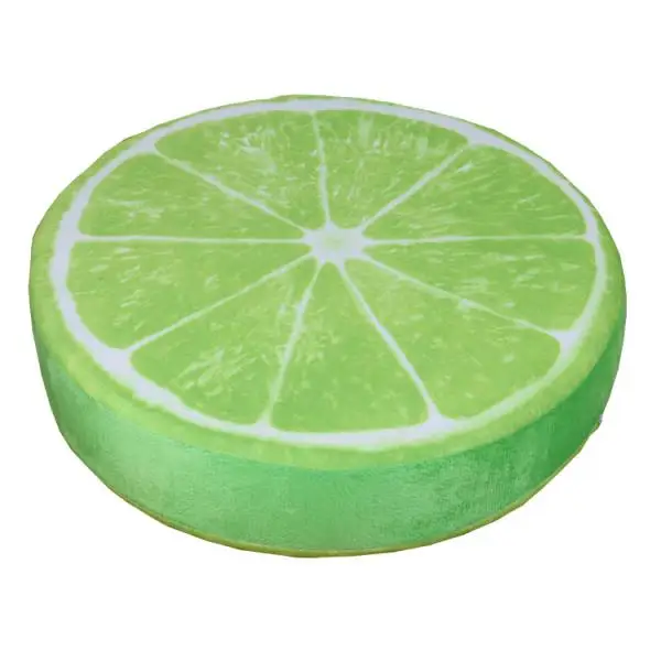 

3D Fruit Print Cushion Home Chair Back Pad Sofa Throw Pillow-Lemon1