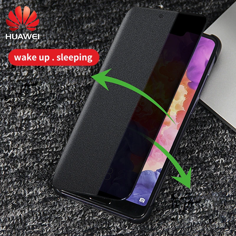 original huawei p20 pro case huawei p20 case silicone smart cover magnetic luxury flip leather 360 shockproof p 20 p20pro case free global shipping