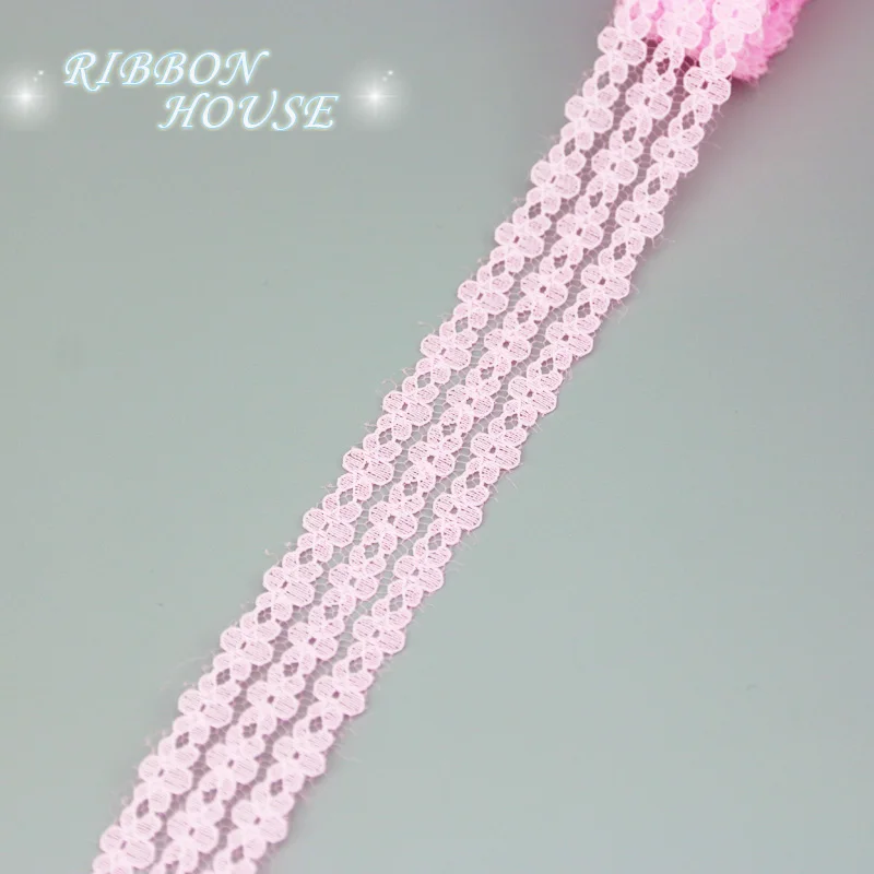(10 ярдов/рулон) розовый цвет кружевной ткани лента для украшения упаковочный