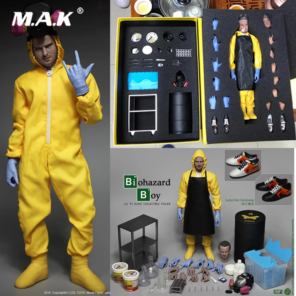 

For Collection 1/6 Full Set Breaking Bad Small powder Jessie Pinkman figure Chemical laboratory Luxury vision Model Fans Gift