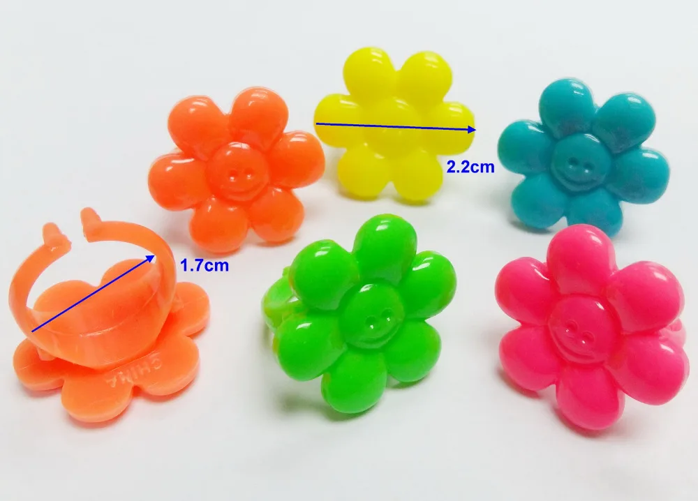 Детские Кольца с 10 смайликами для девочек праздничный автомат мешок торта