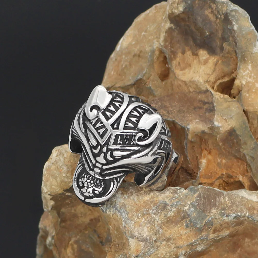 Мужское кольцо 316L из нержавеющей стали норвежский викинг odin's wolf rune vantage с