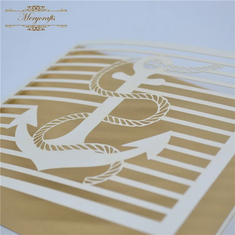 

Anchor design elegant invitation card for opening ceremony