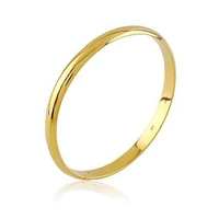 opable yellow gold filled womens bangle smooth bracelet