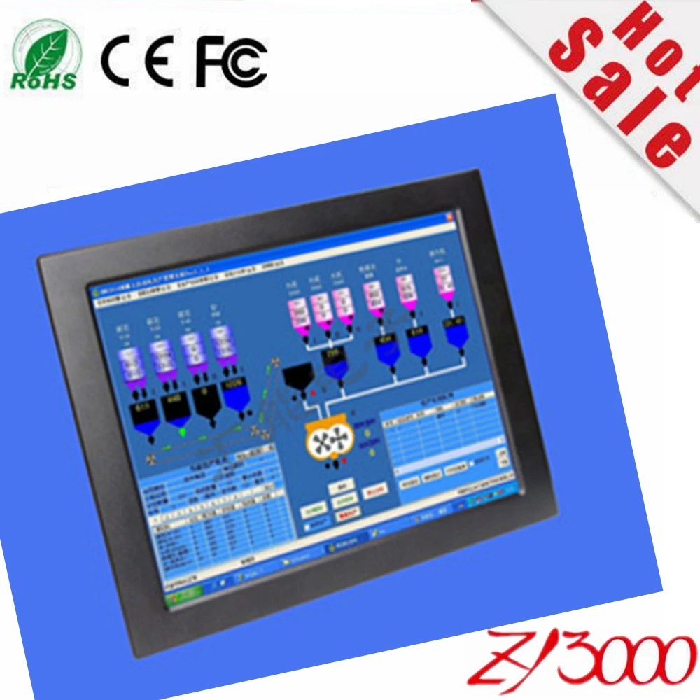 большой цене 15-дюймовый сенсорный экран монитора для машины открытой рамки