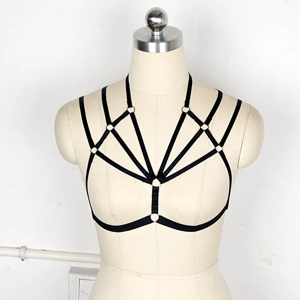 Бесплатная доставка 2016 Rave wear бондаж боди клетка бюстгальтер/Фетиш Нижнее