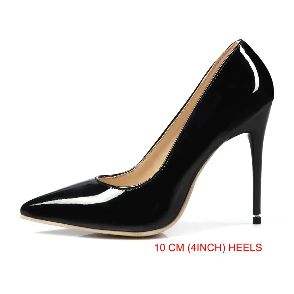 10CM Black Новые брендовые пикантные женские свадебные туфли-лодочки, цвета: синий, черный, телесный женские блестящие туфли на шпильке очень высокий каблук, большие размеры 10, 12, 43, 47, MK112 - Цвет: 10CM Black
