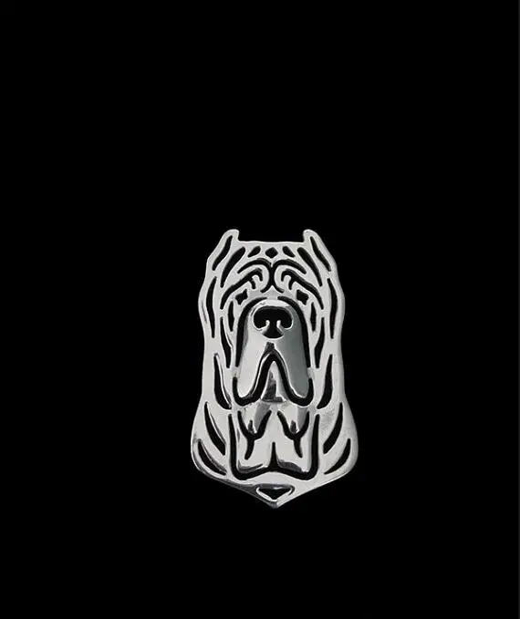Оптовая продажа Neapolitan мастиф (Обрезанные уши) брошь женский/мужской подарок