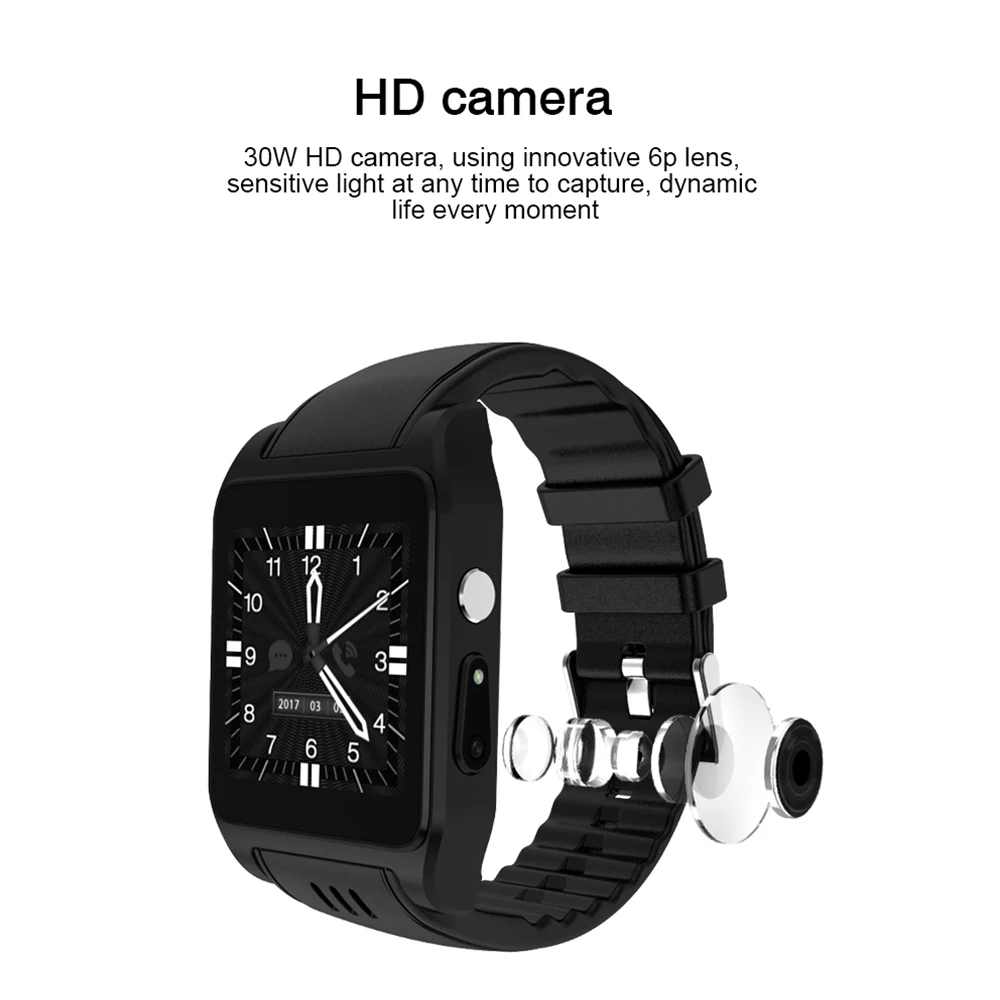 X86 Смарт-часы Android 4 MTK6572 1 54 дюймов 3G DualCore 0.3MP камера bluetooth Gps SIM карта Skype wifi для