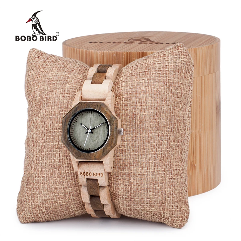 BOBO BIRD женские часы повседневные антикварные деревянные Дамские Кварцевые