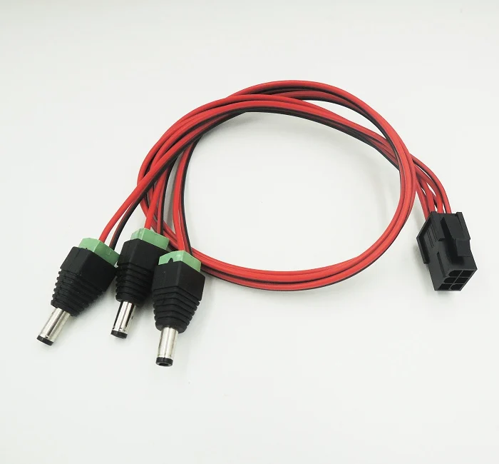 2 шт./лот Бесплатная доставка ПК DIY PCI E 6 контактный разъем питания 12 В постоянного