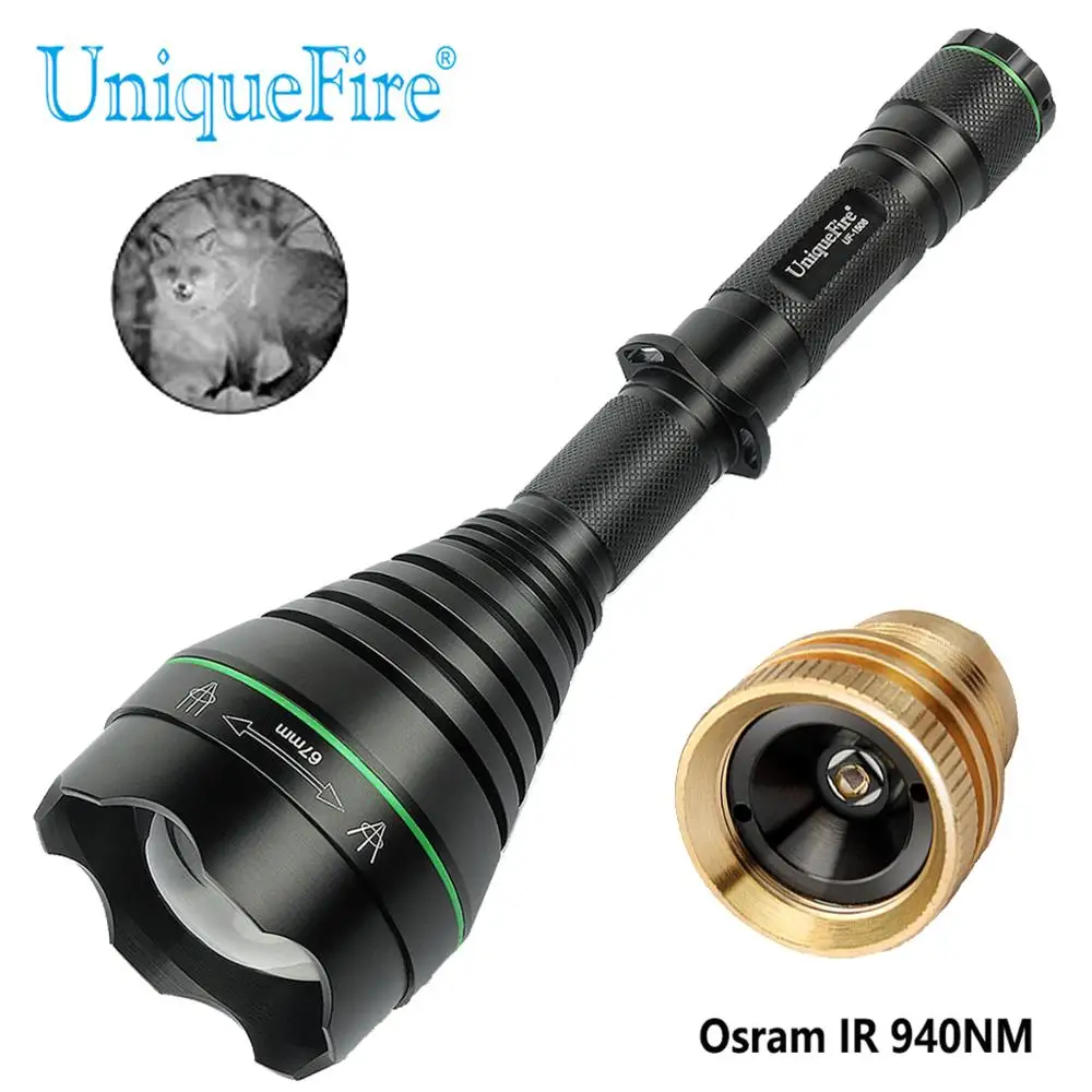 UniqueFire 1508 67 мм ИК 850nm инфракрасный светодиодный 3 режима фонарик с каплями 940nm Pill