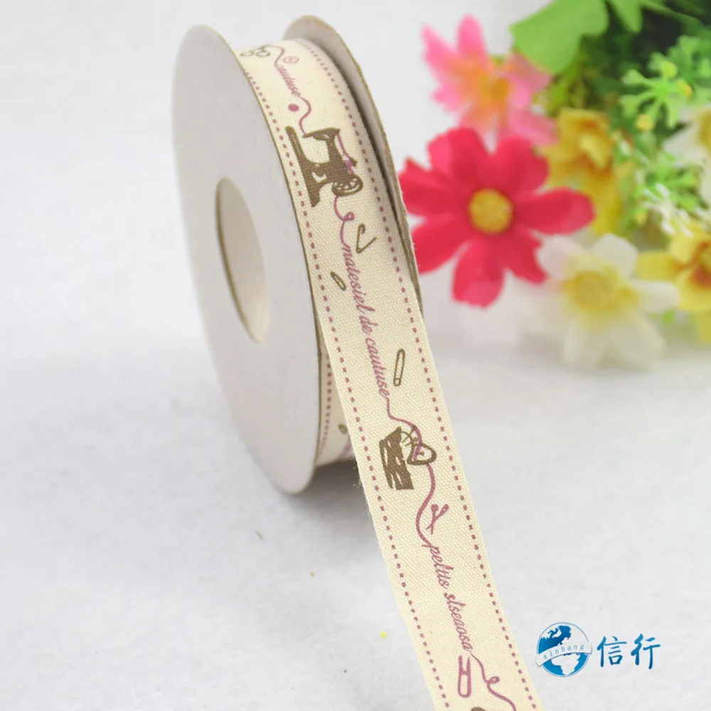 Ленты из хлопка с принтом в виде флага шириной 15 мм корсажная лента кружевные