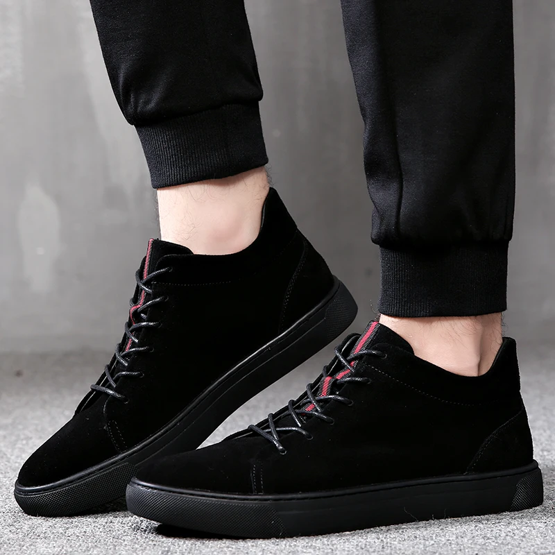 MYCOLEN/мужские демисезонные полусапожки повседневная обувь модные мужские черные