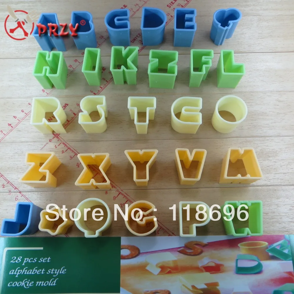 Пресс форма для печенья 26 букв Форма украшения номер: CO130|cookie stamp|cookie cuttercookie press |